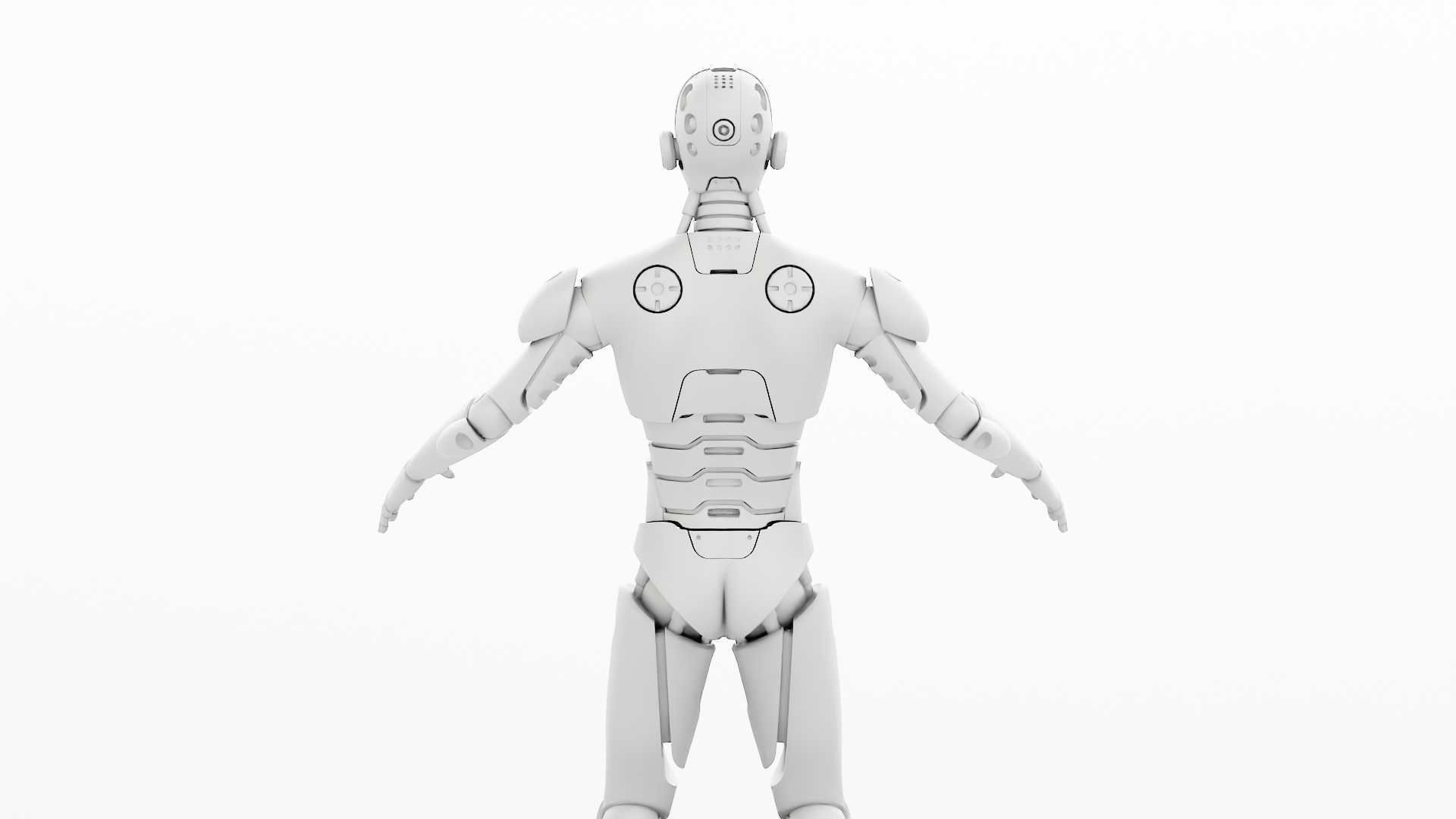 HUMANOID M-3000  RIGGED 3D model_31
