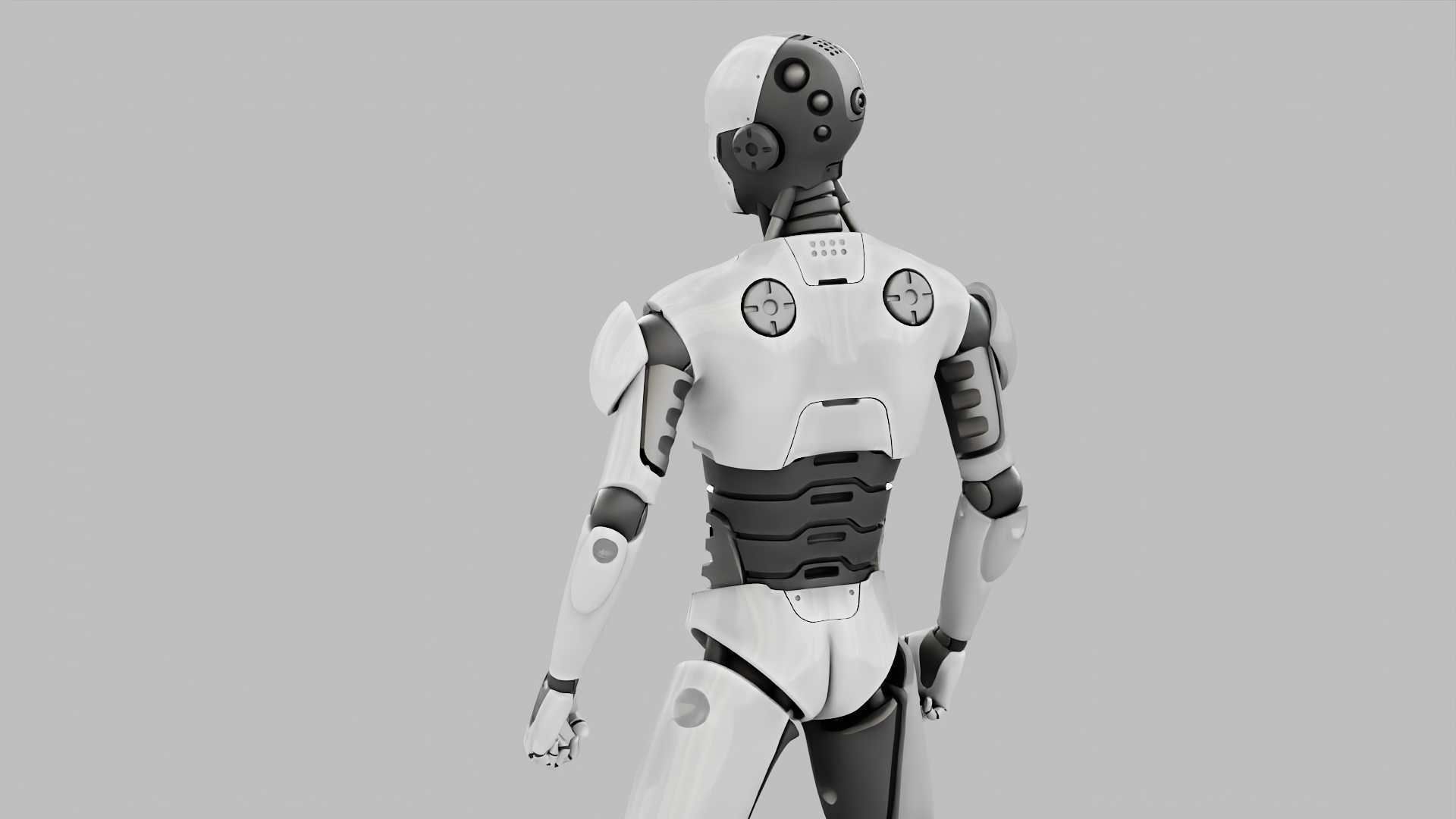 HUMANOID M-3000  RIGGED 3D model_9