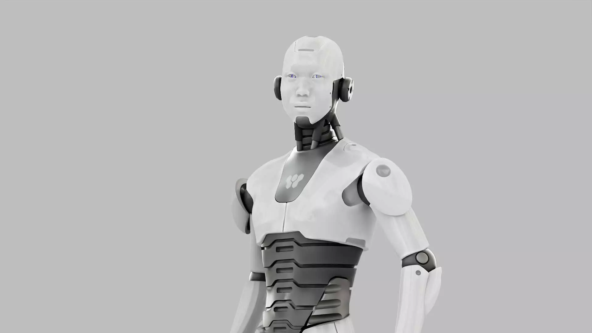 HUMANOID M-3000  RIGGED 3D model_0