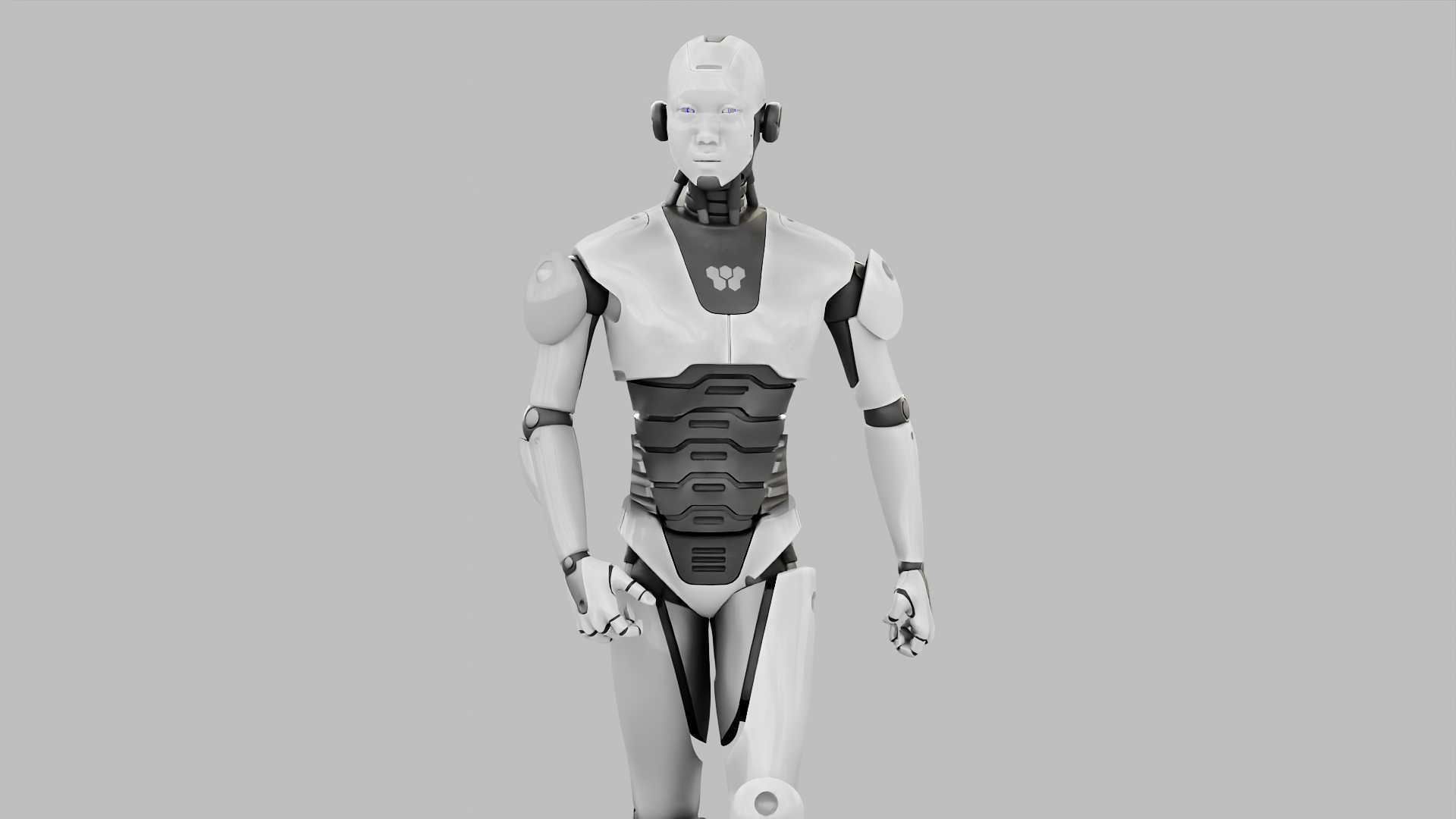 HUMANOID M-3000  RIGGED 3D model_26