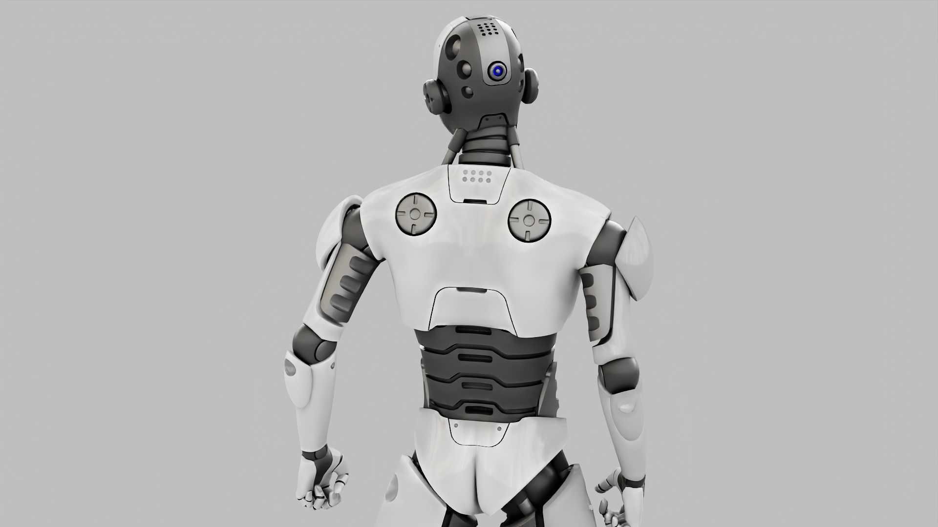 HUMANOID M-3000  RIGGED 3D model_8
