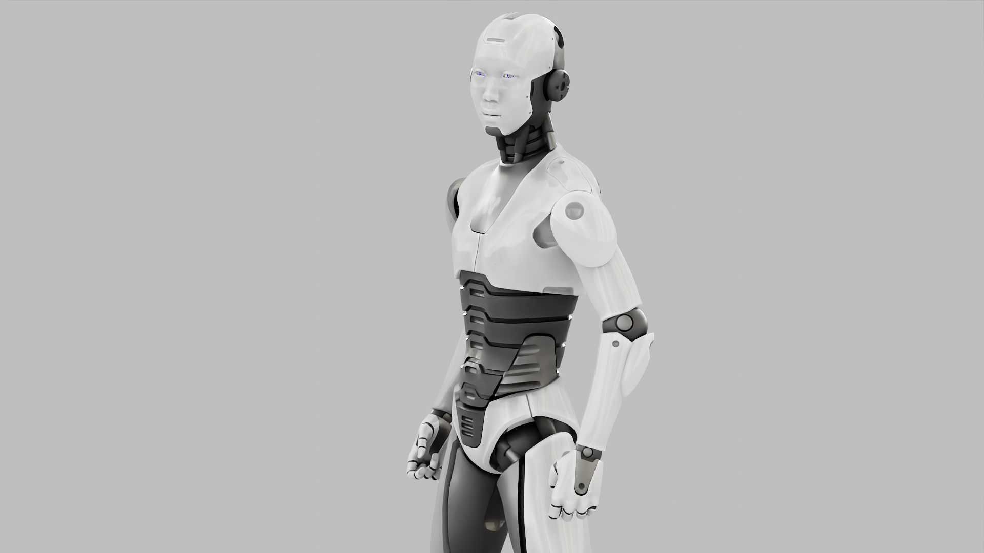 HUMANOID M-3000  RIGGED 3D model_11