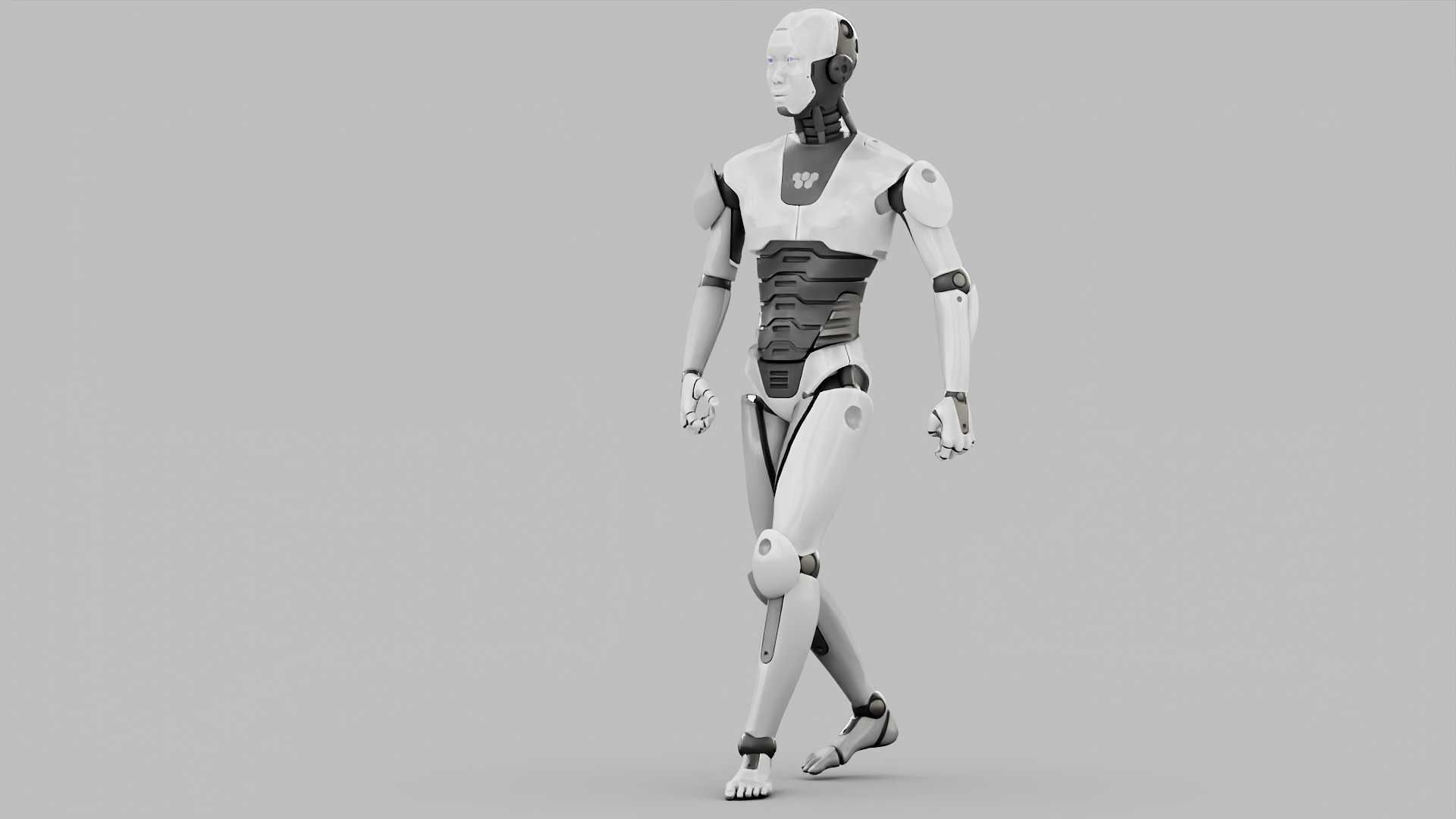 HUMANOID M-3000  RIGGED 3D model_27