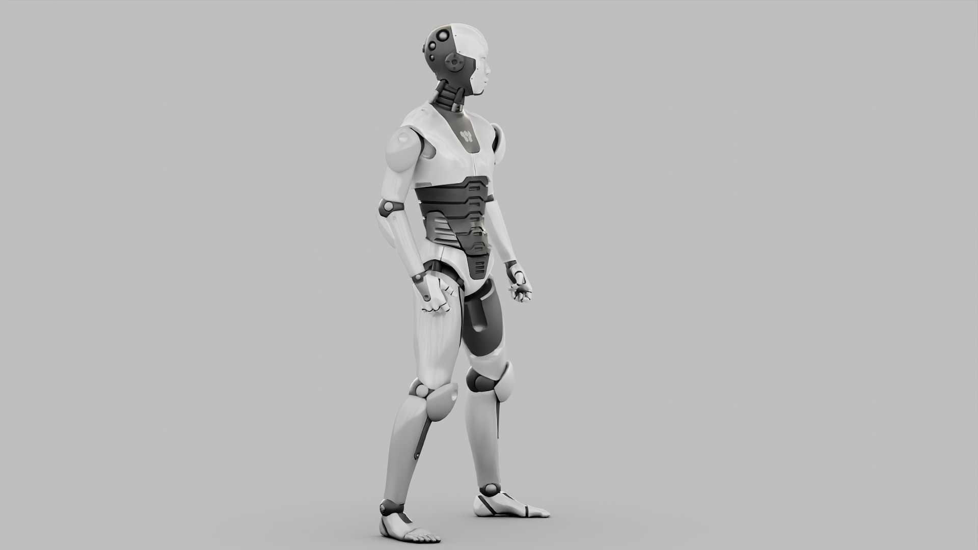 HUMANOID M-3000  RIGGED 3D model_16