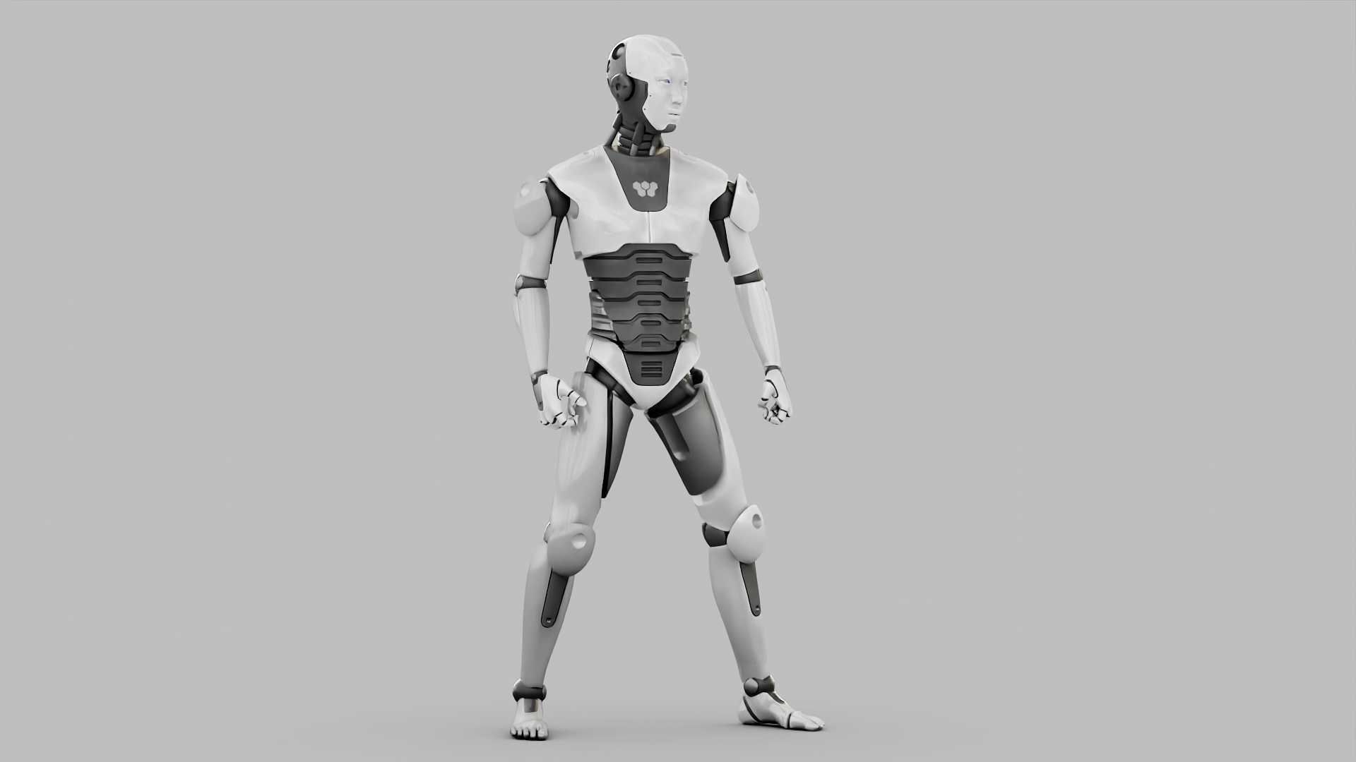 HUMANOID M-3000  RIGGED 3D model_15