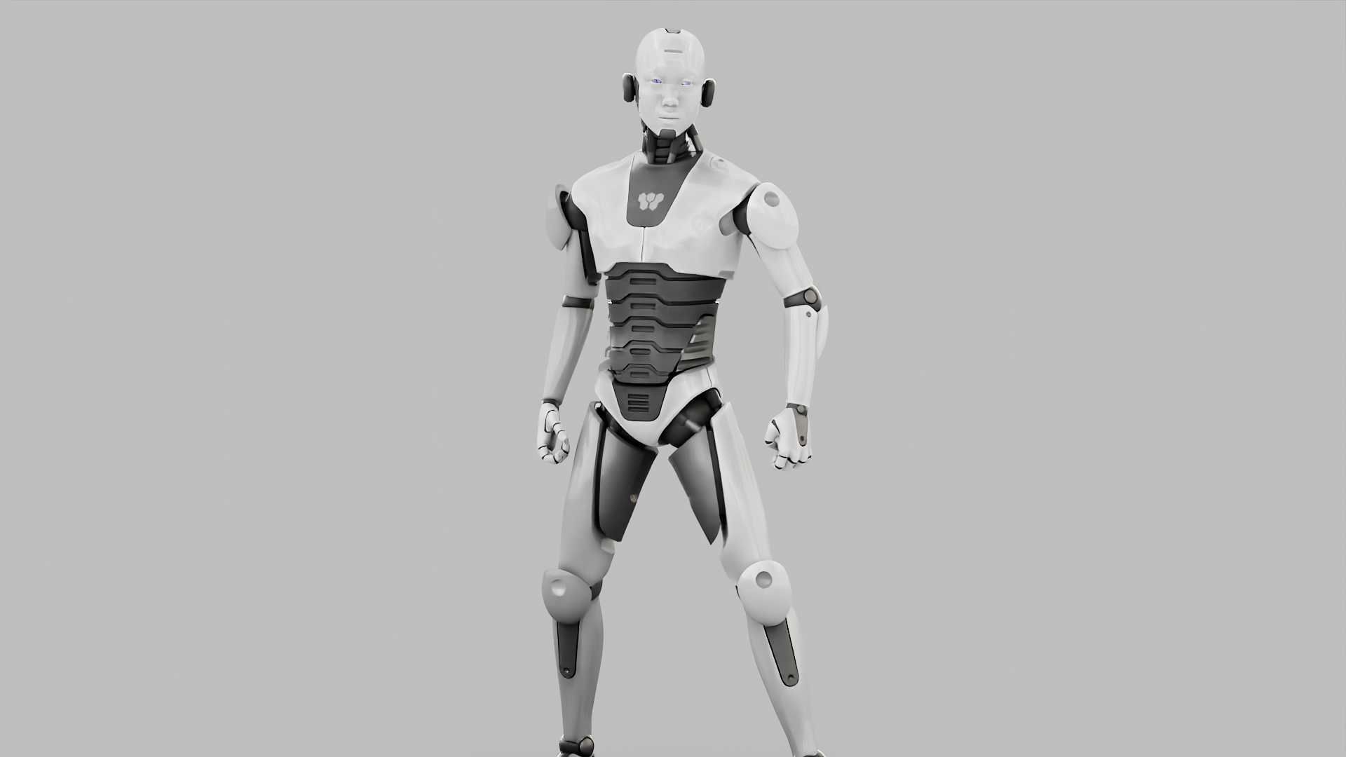 HUMANOID M-3000  RIGGED 3D model_13