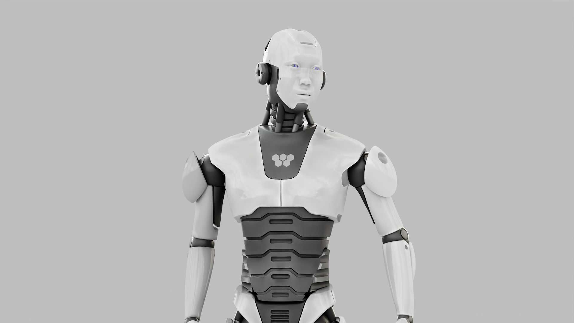 HUMANOID M-3000  RIGGED 3D model_2