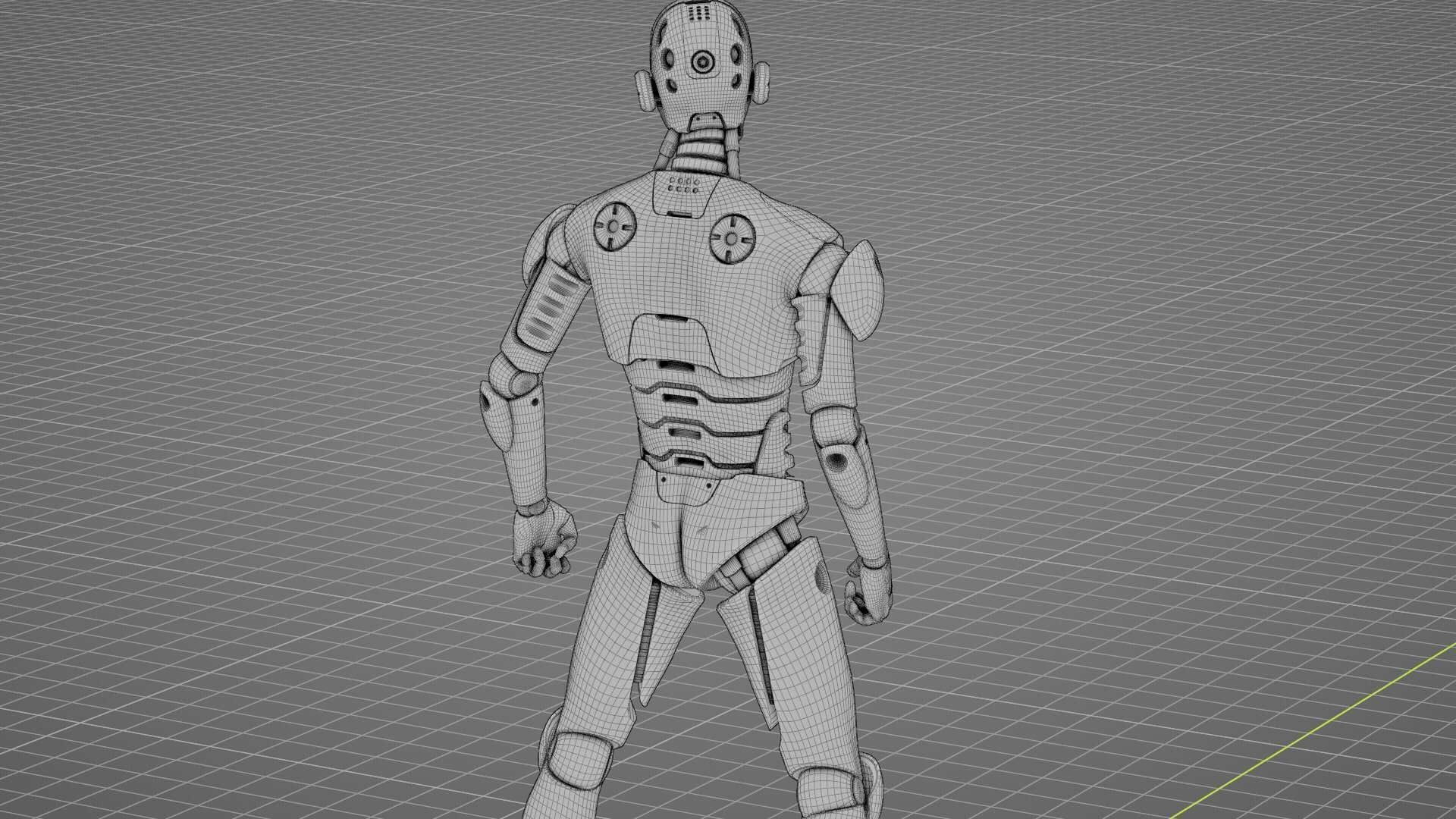 HUMANOID M-3000  RIGGED 3D model_39