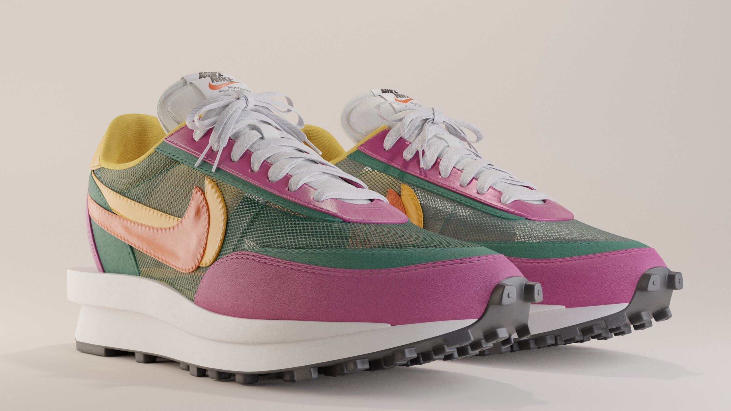 ld waffle pine green