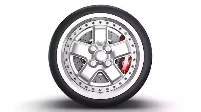 Mugen MR5 wheel 3D model
