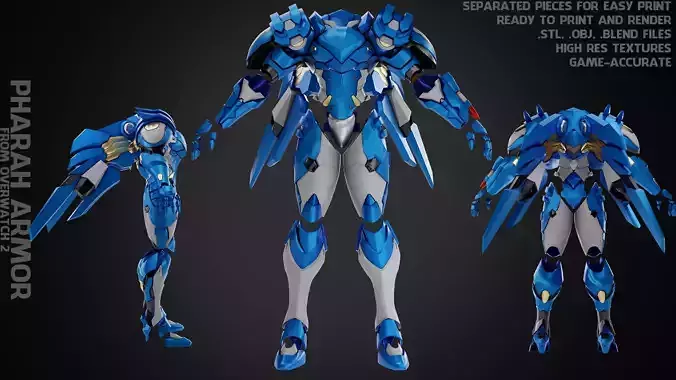 Overwatch 2 Pharah Armor for Cosplay 3D print model