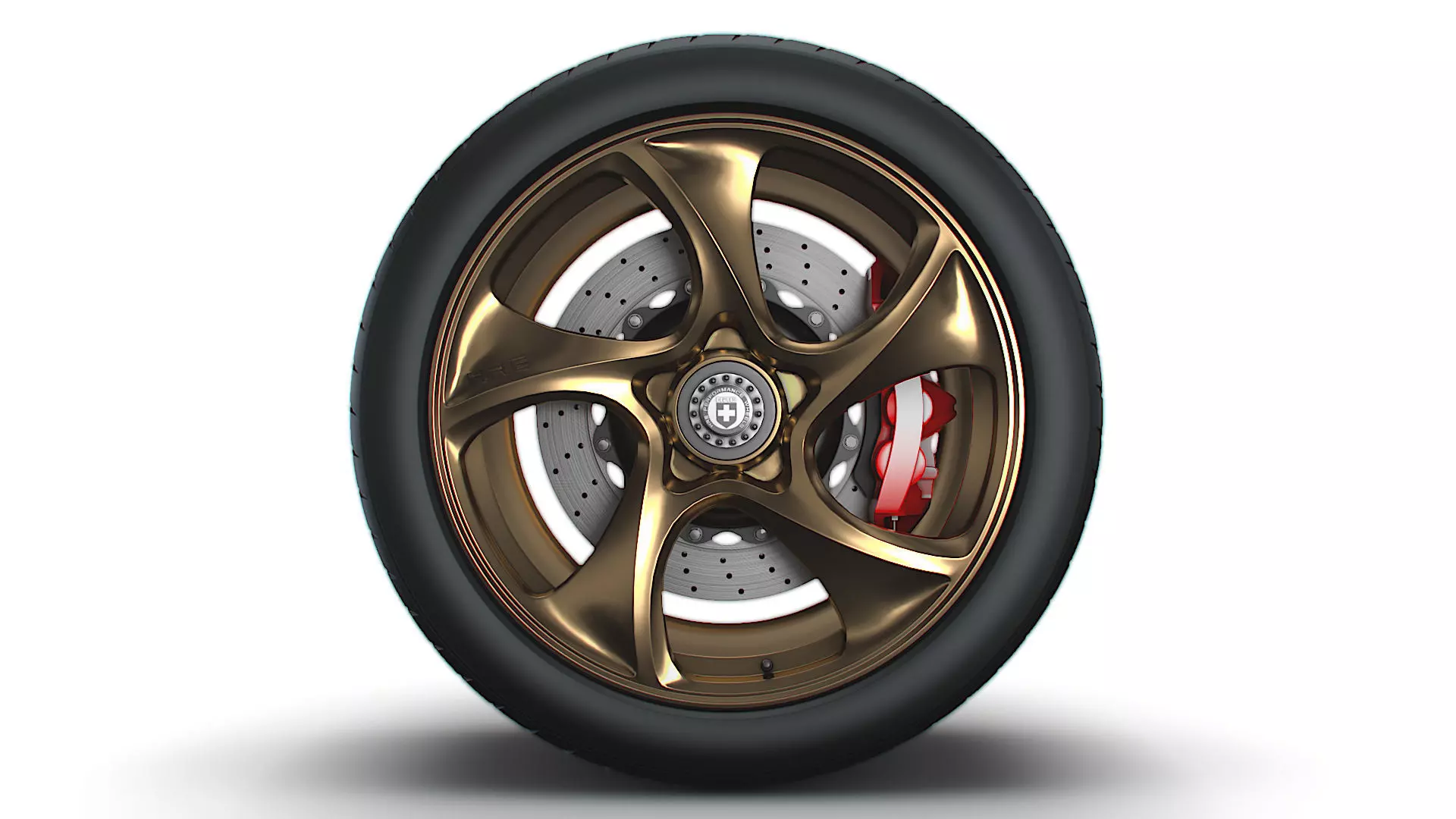 Porsche 911 GT3 HRE wheel 3D model
