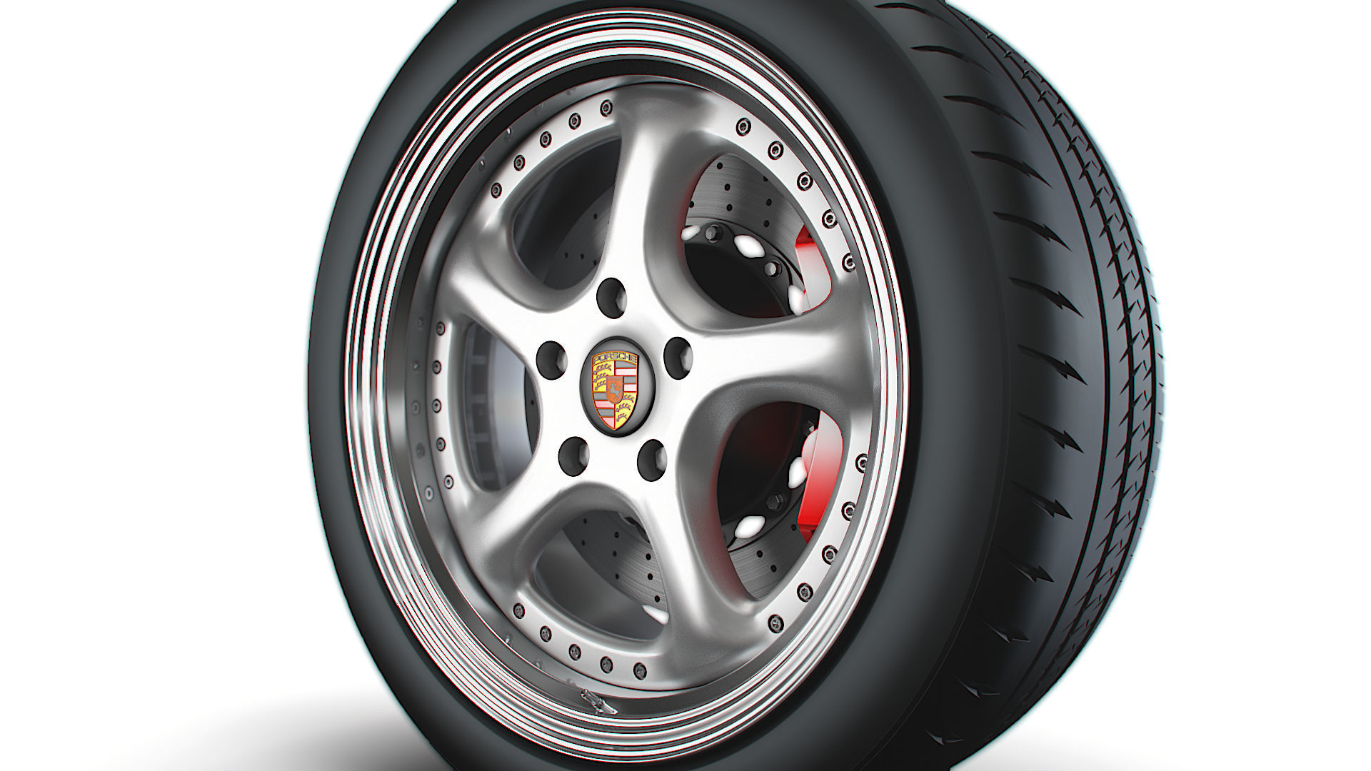 Porsche Turbo P wheel 3D model_5