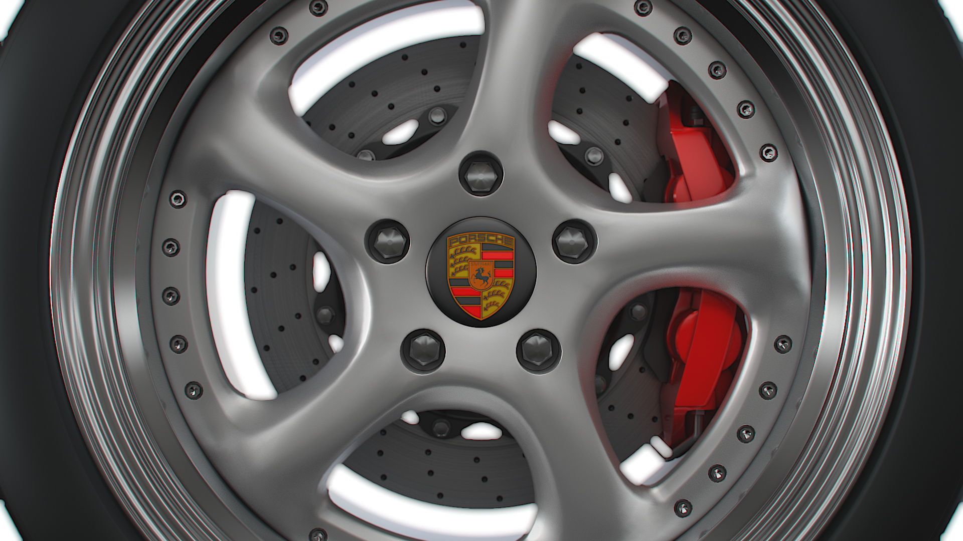 Porsche Turbo P wheel 3D model_6