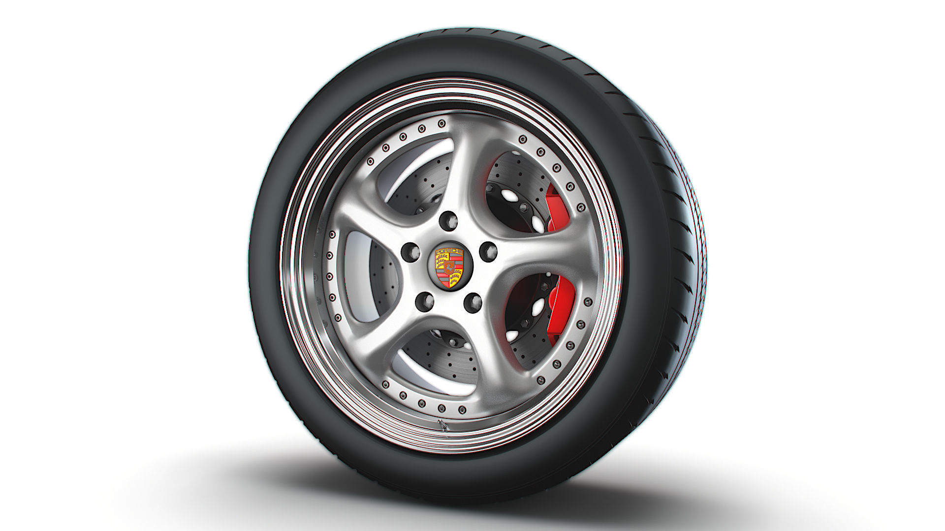 Porsche Turbo P wheel 3D model_1
