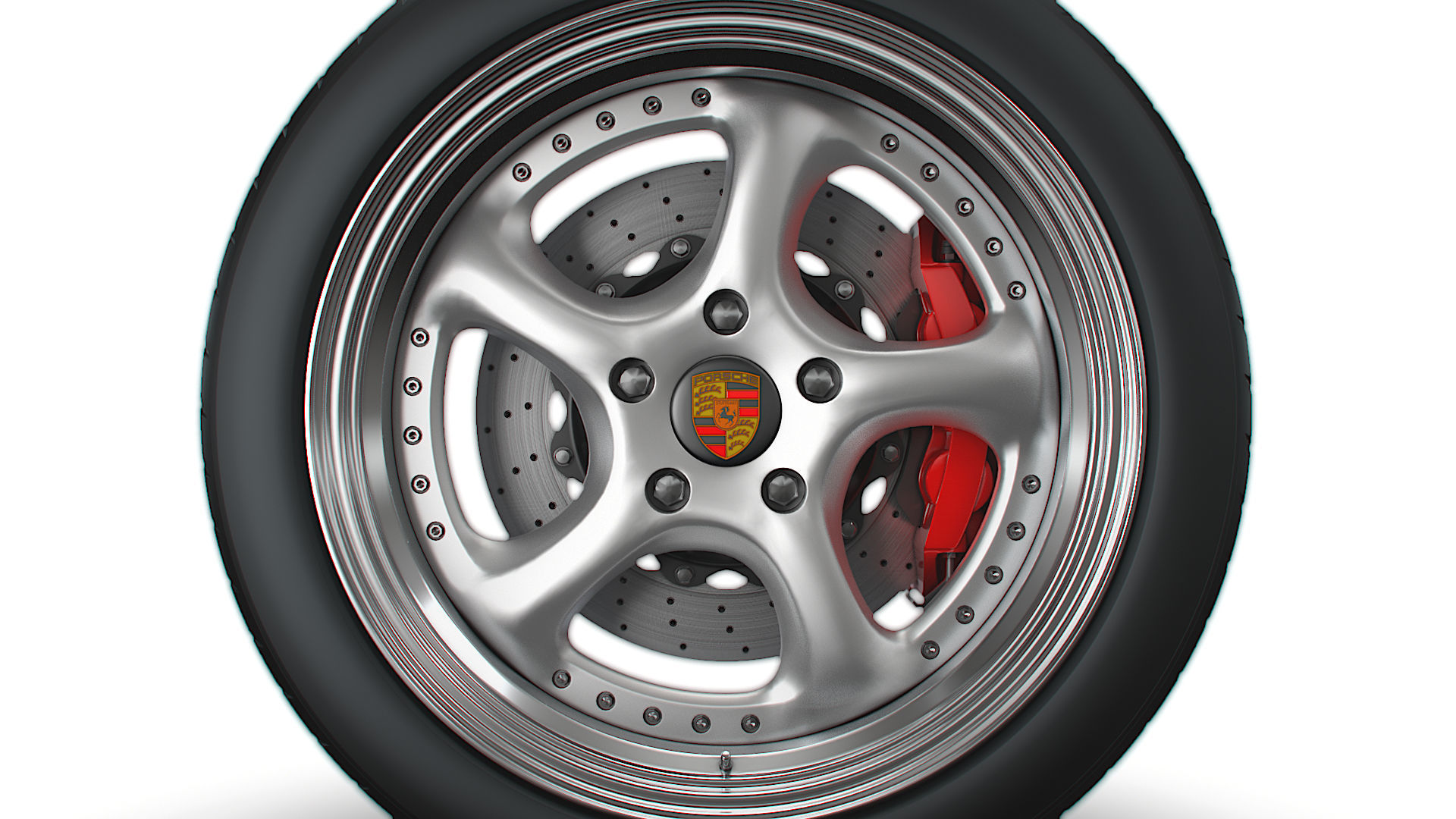 Porsche Turbo P wheel 3D model_4