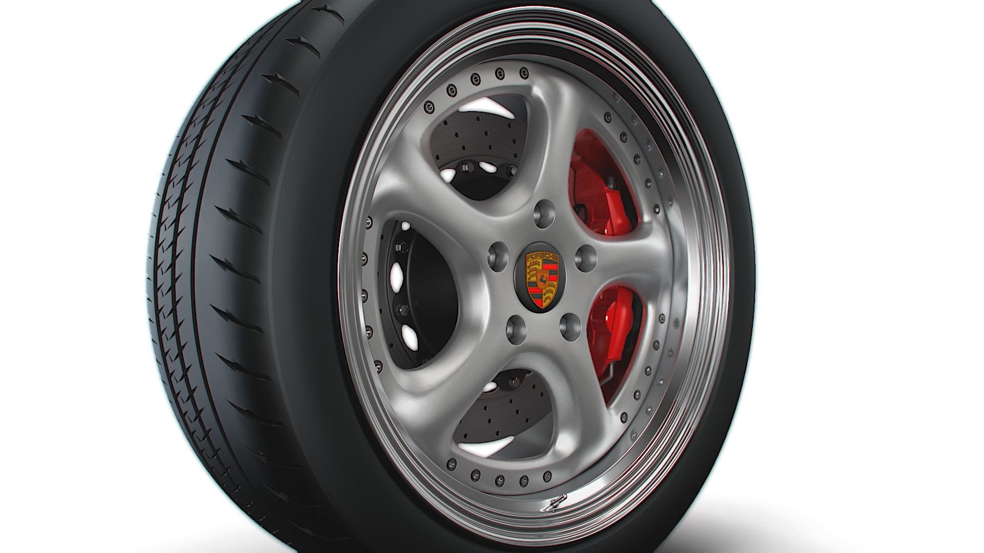 Porsche Turbo P wheel 3D model_3