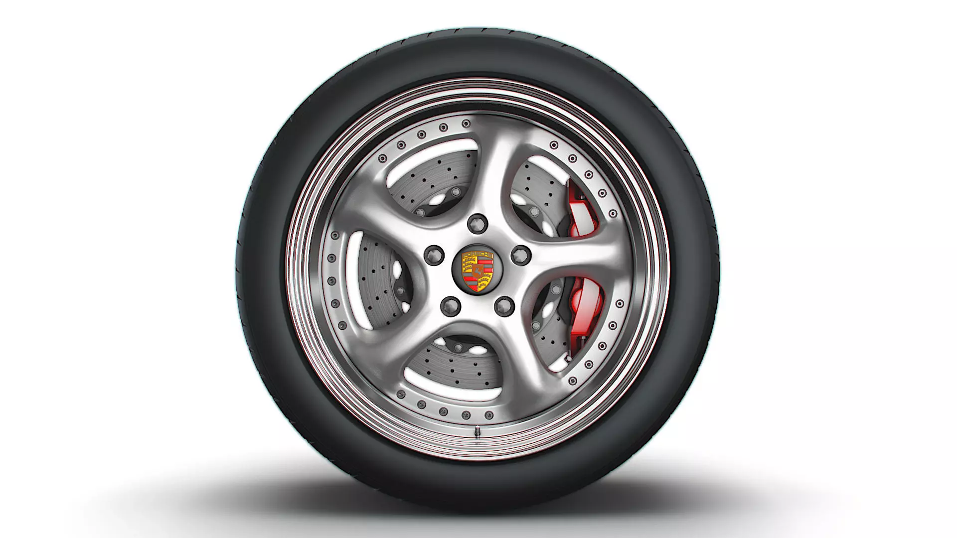 Porsche Turbo P wheel 3D model_0