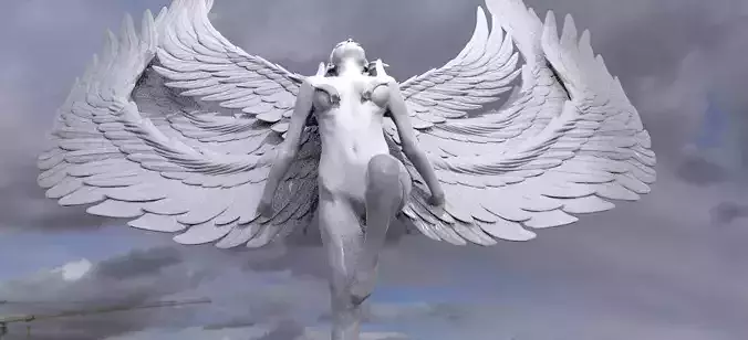 Phoenix Angel Statue 2
