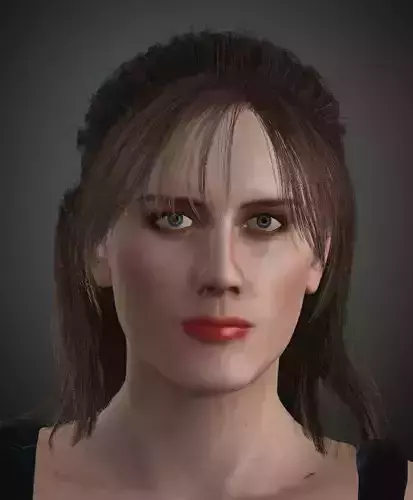 A Women Touching The Screen