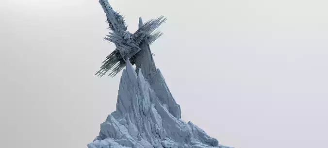 Spaceship cliff base 3