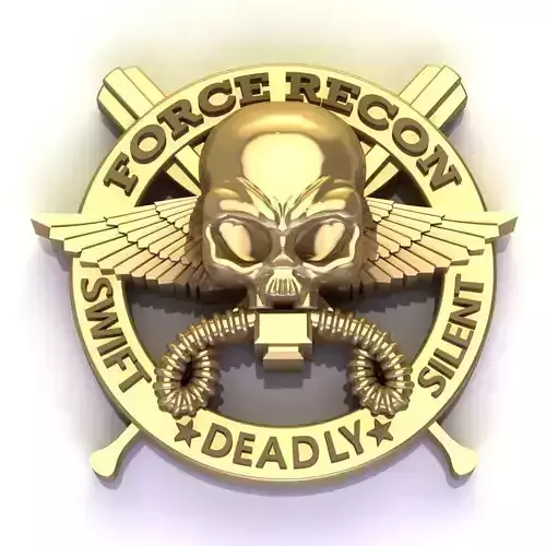 USMC FORCE RECON LOGO 3D print model