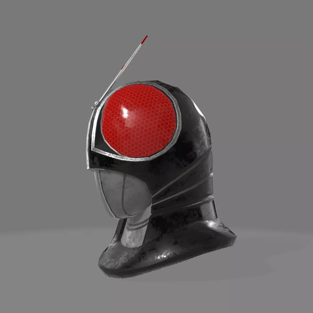 kamen rider black Free low-poly 3D model