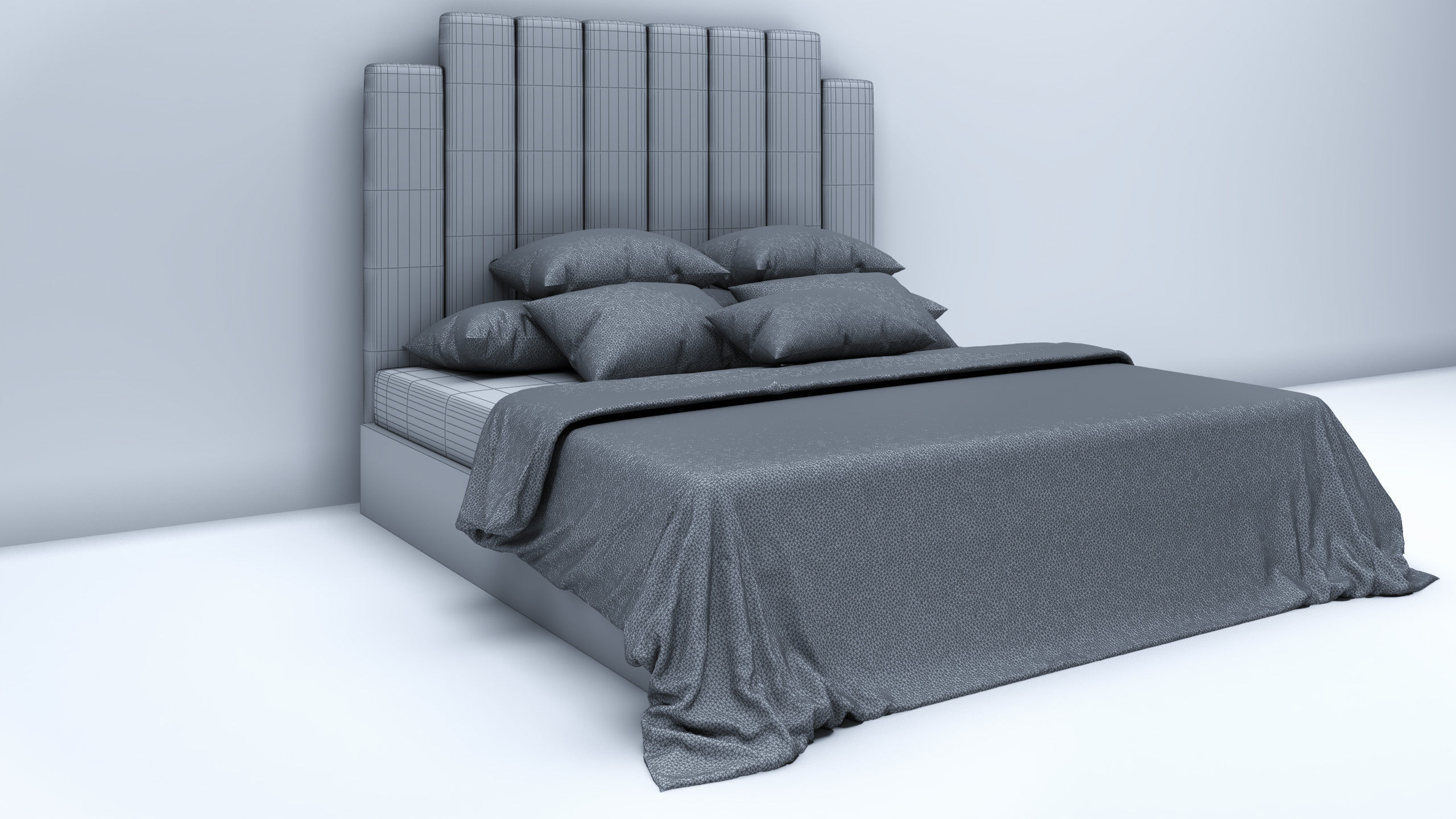 master bedroom 3D model_2