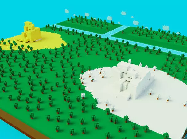 Cubic Map 3D model_0