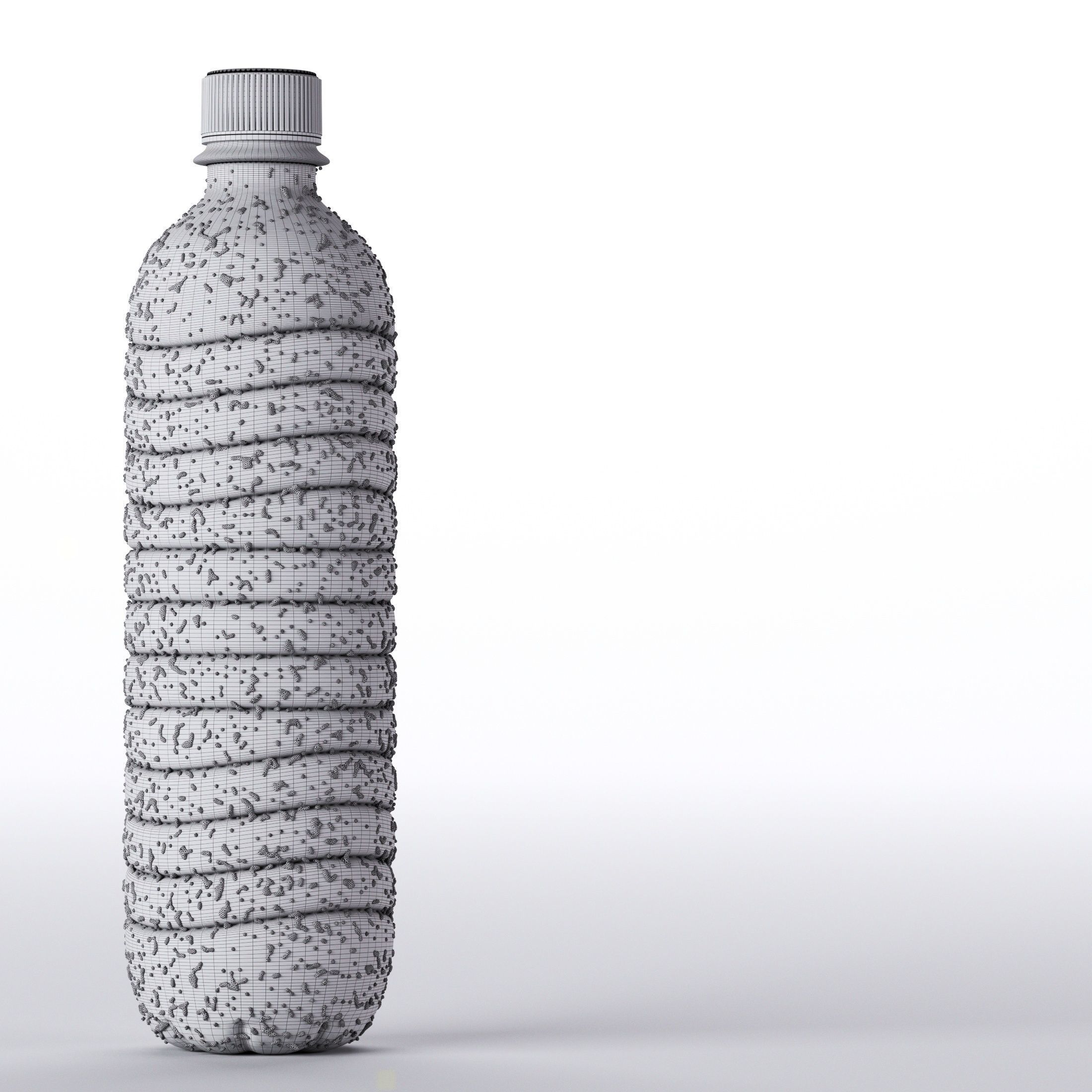 Three Bottle splashes 3D model_8