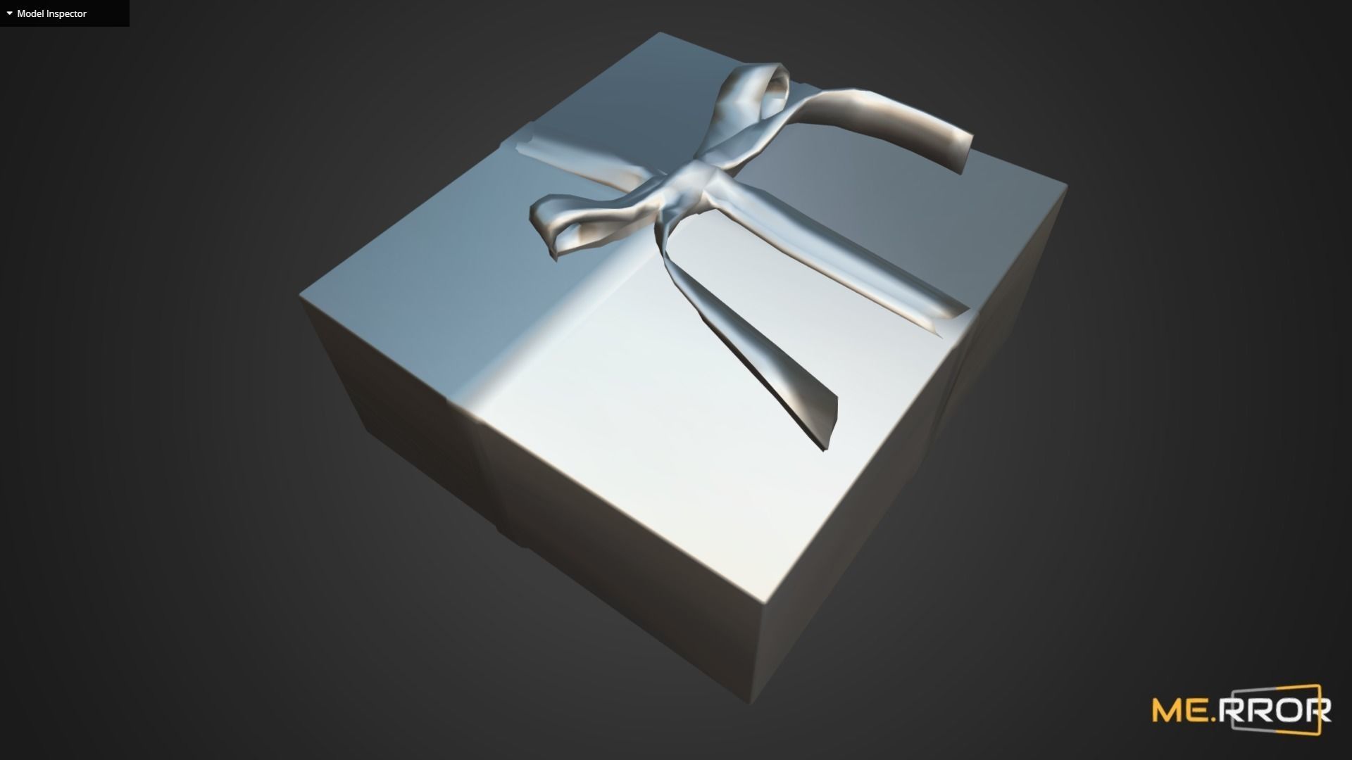 Game Ready Gift Box with Ribbon Low-poly 3D model_8