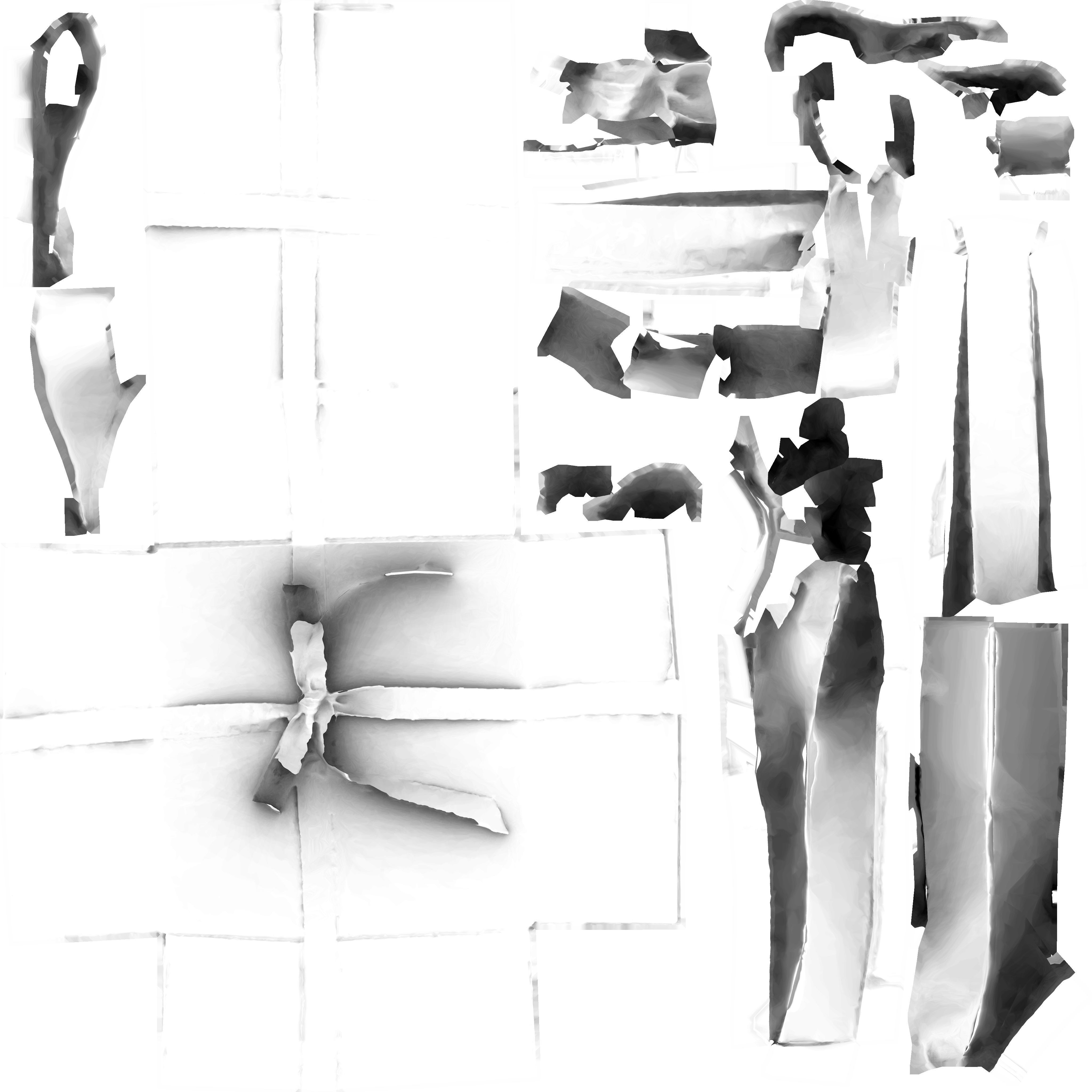 Game Ready Gift Box with Ribbon Low-poly 3D model_14