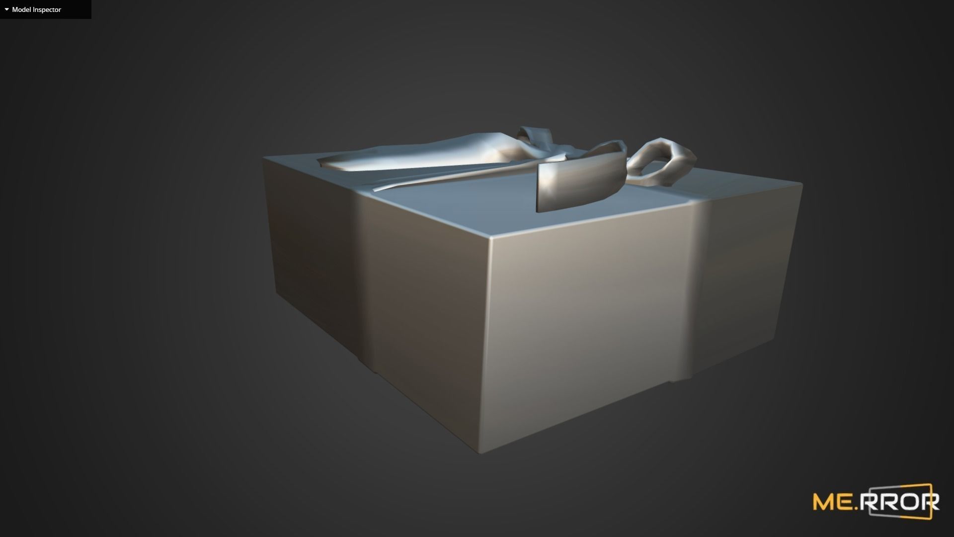 Game Ready Gift Box with Ribbon Low-poly 3D model_9