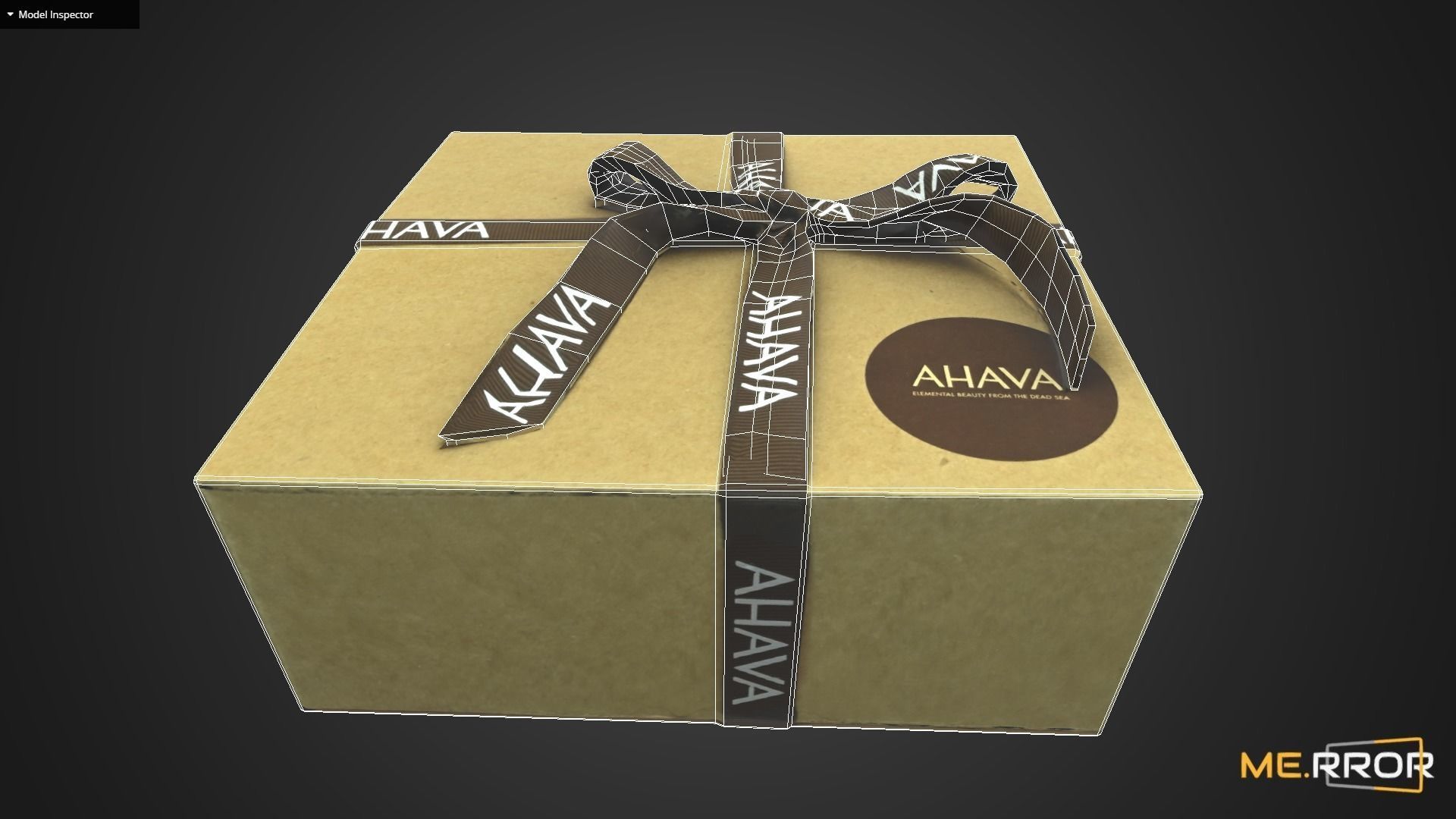 Game Ready Gift Box with Ribbon Low-poly 3D model_13