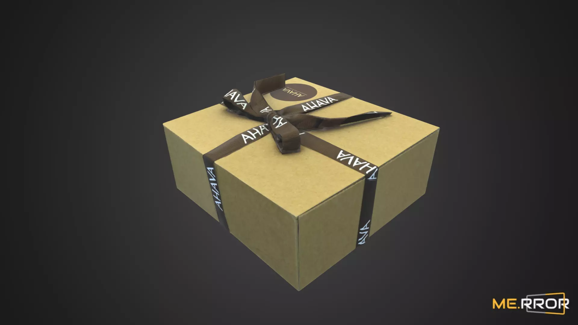Game Ready Gift Box with Ribbon Low-poly 3D model_0