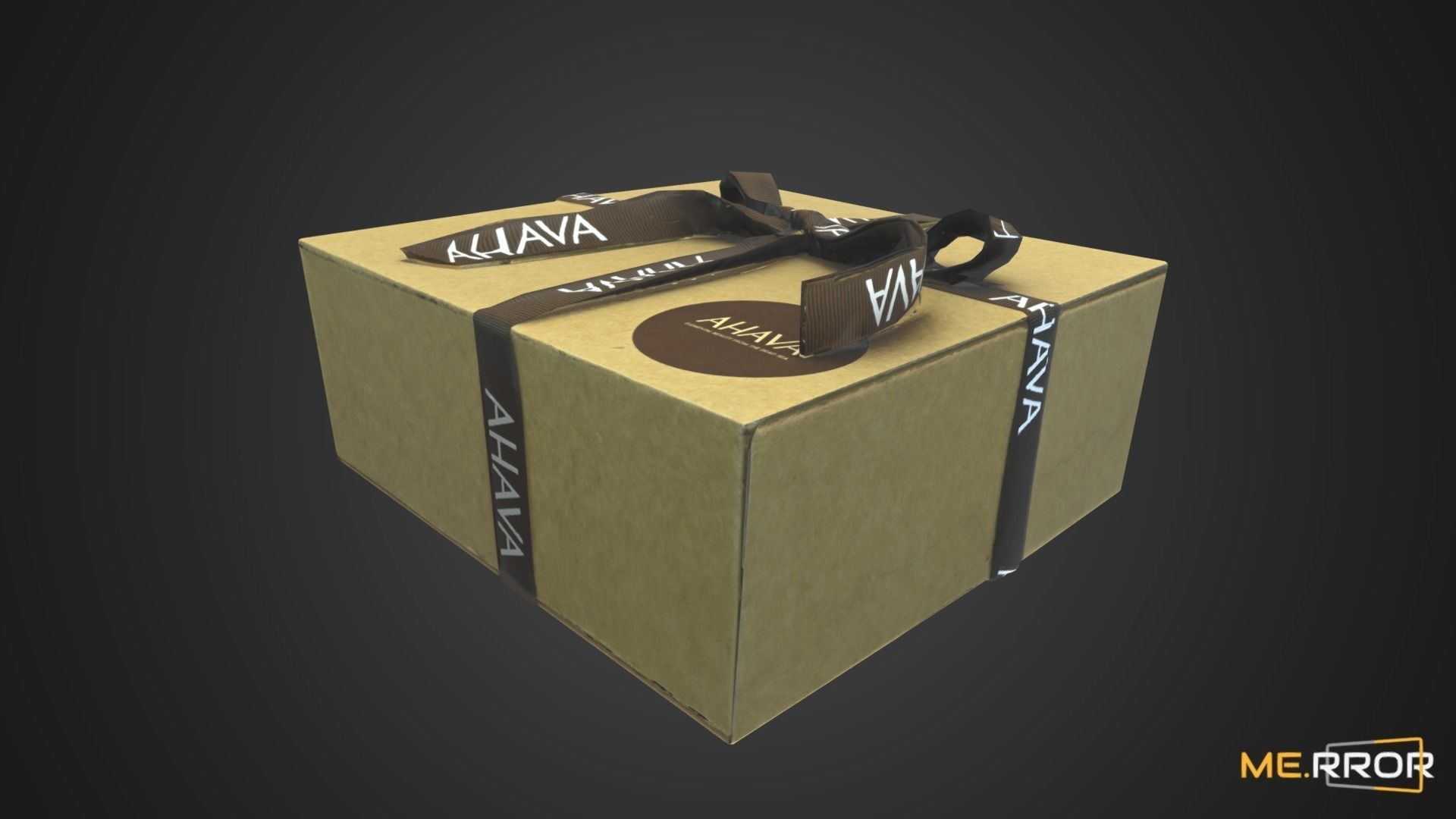 Game Ready Gift Box with Ribbon Low-poly 3D model_6