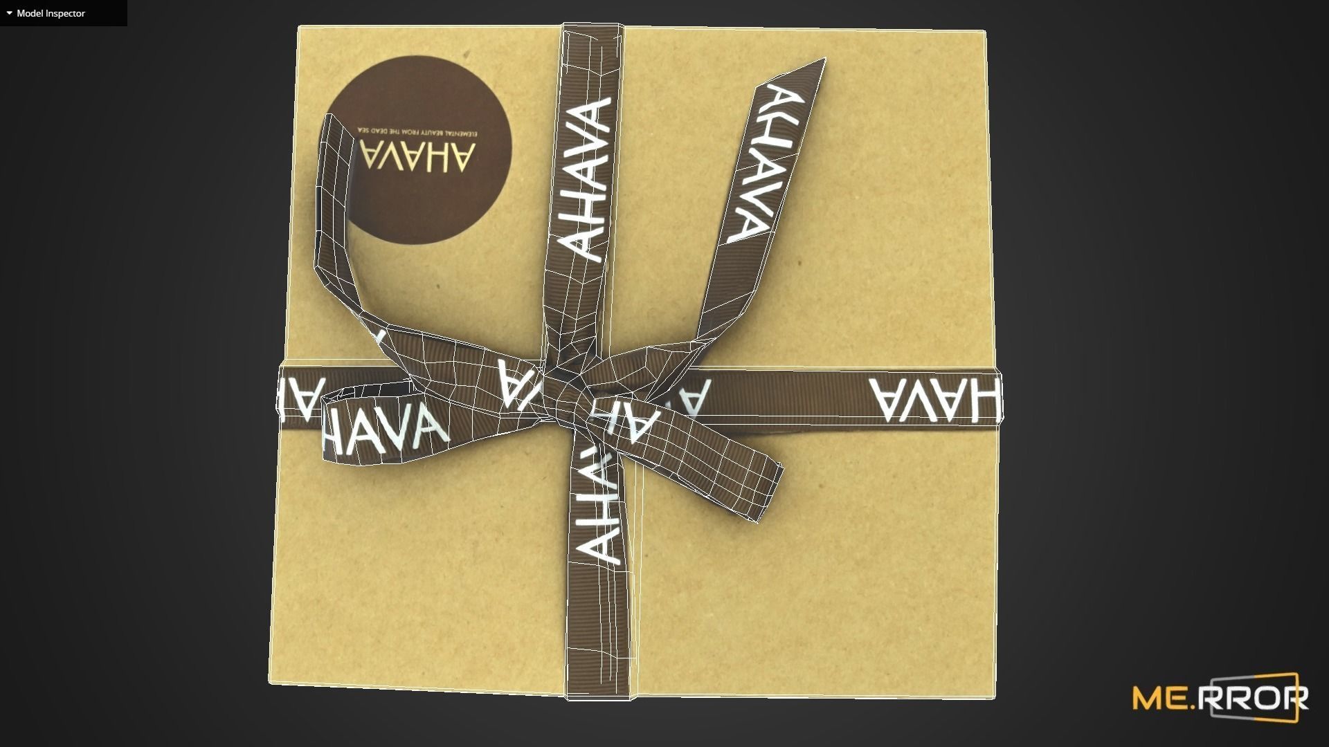 Game Ready Gift Box with Ribbon Low-poly 3D model_11