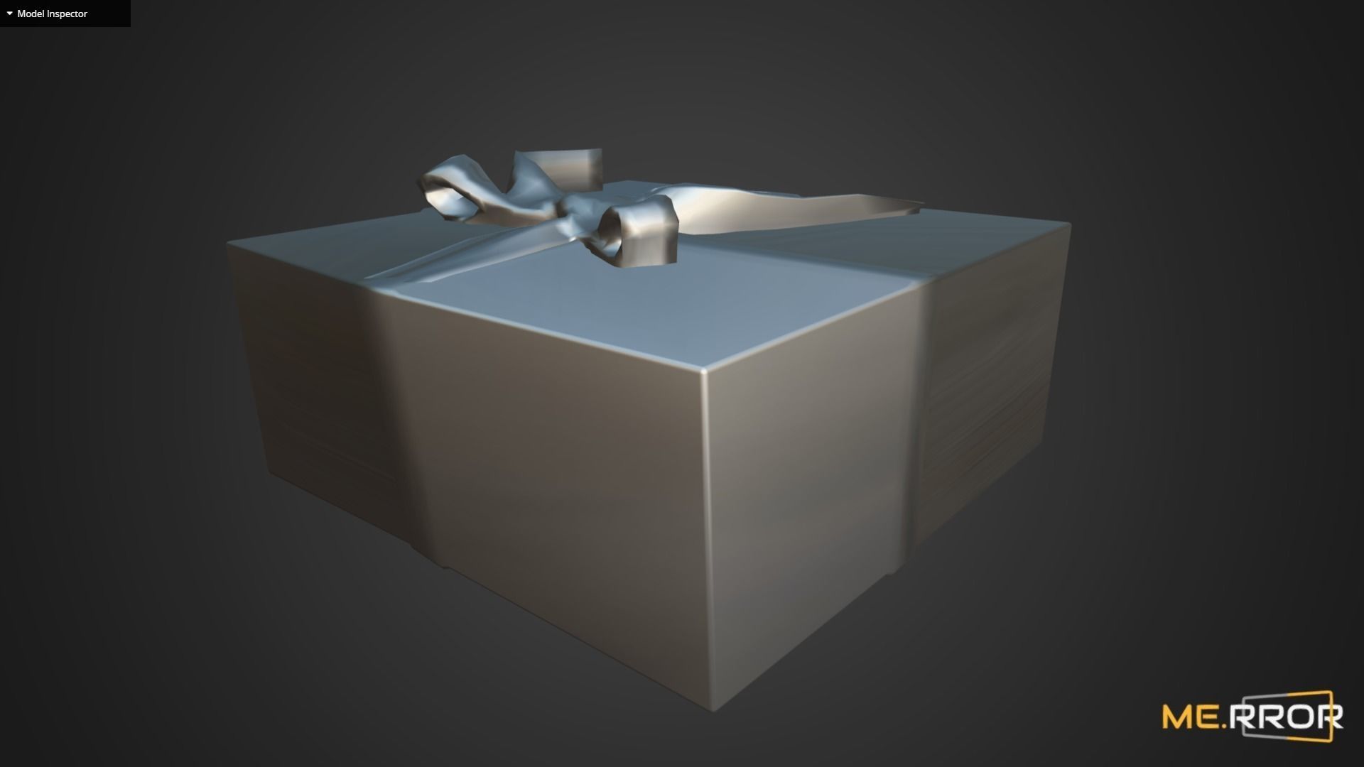 Game Ready Gift Box with Ribbon Low-poly 3D model_7