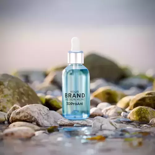 Cosmetic Dropper Natural Environment Bottle Scene 