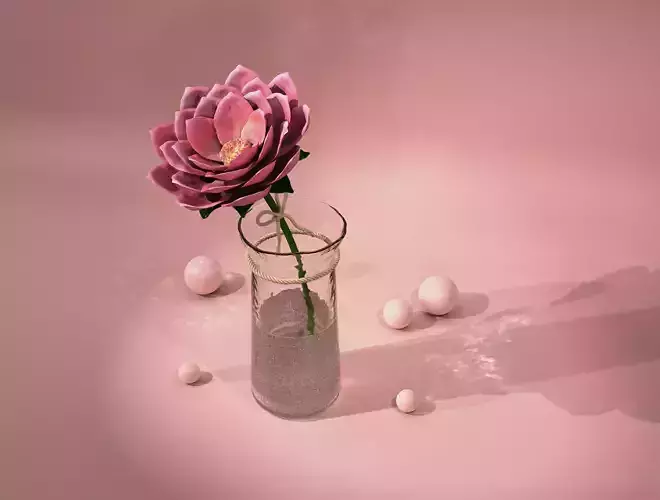 Flower with vase