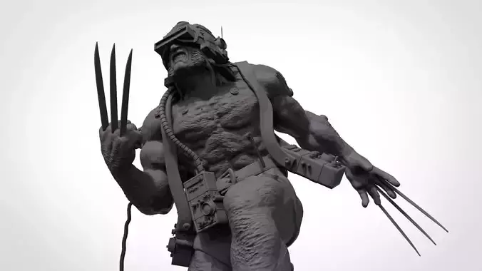Wolverine Concept Full Body - FanArt - 3D Print ready Asset 3D print model