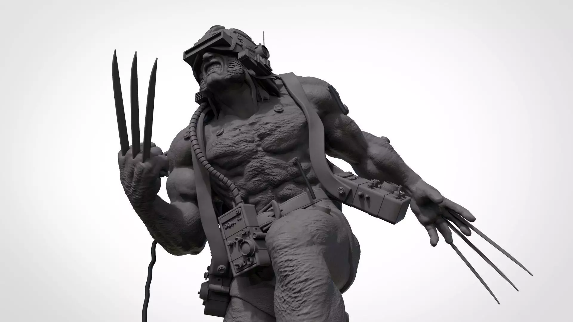 Wolverine Concept Full Body - FanArt - 3D Print ready Asset 3D print model_0