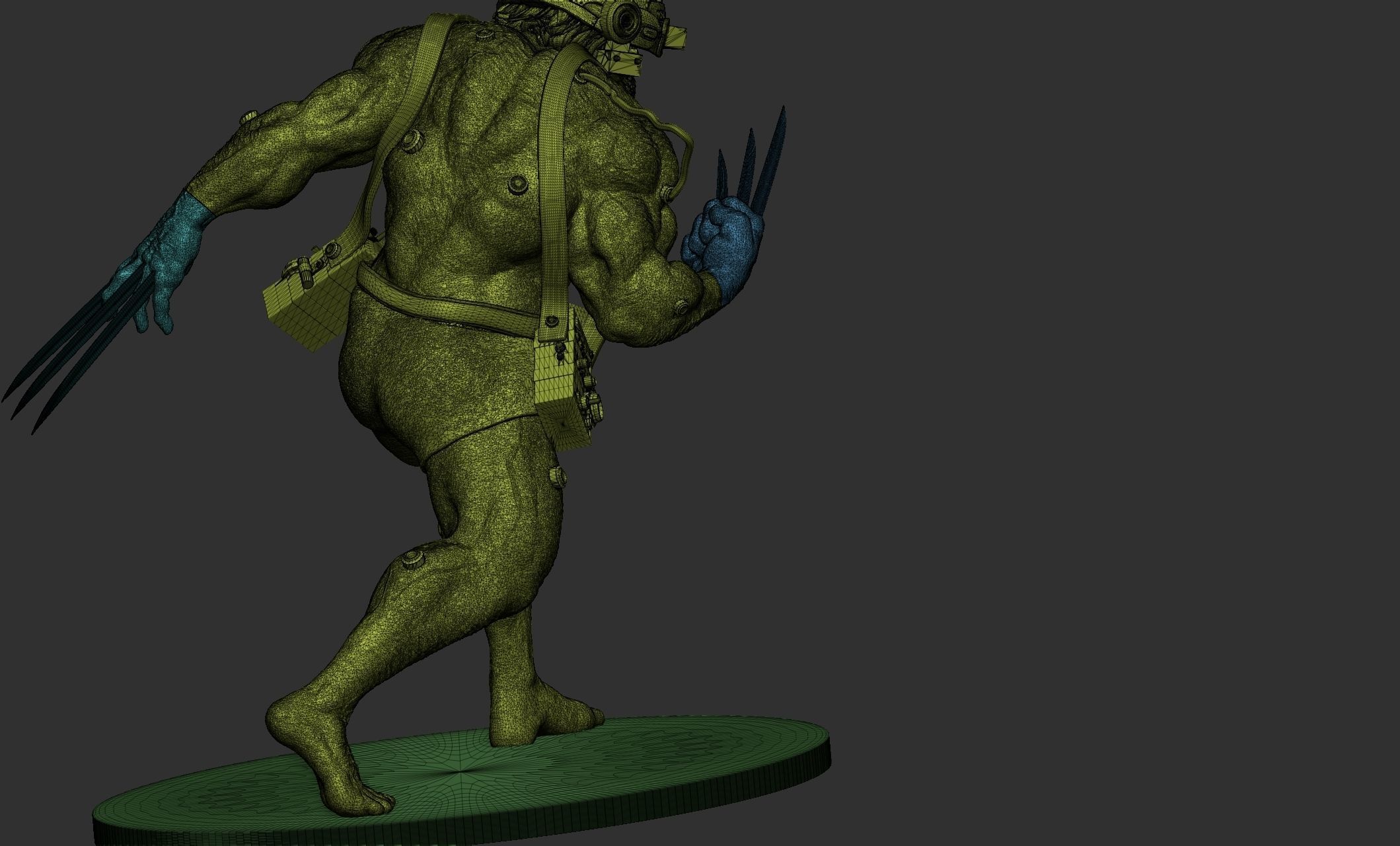 Wolverine Concept Full Body - FanArt - 3D Print ready Asset 3D print model_22