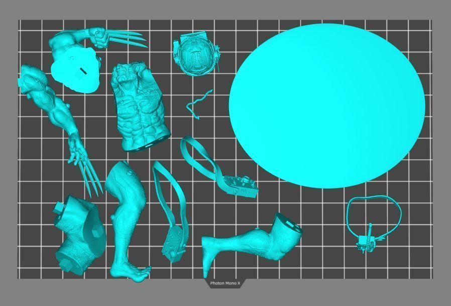 Wolverine Concept Full Body - FanArt - 3D Print ready Asset 3D print model_34