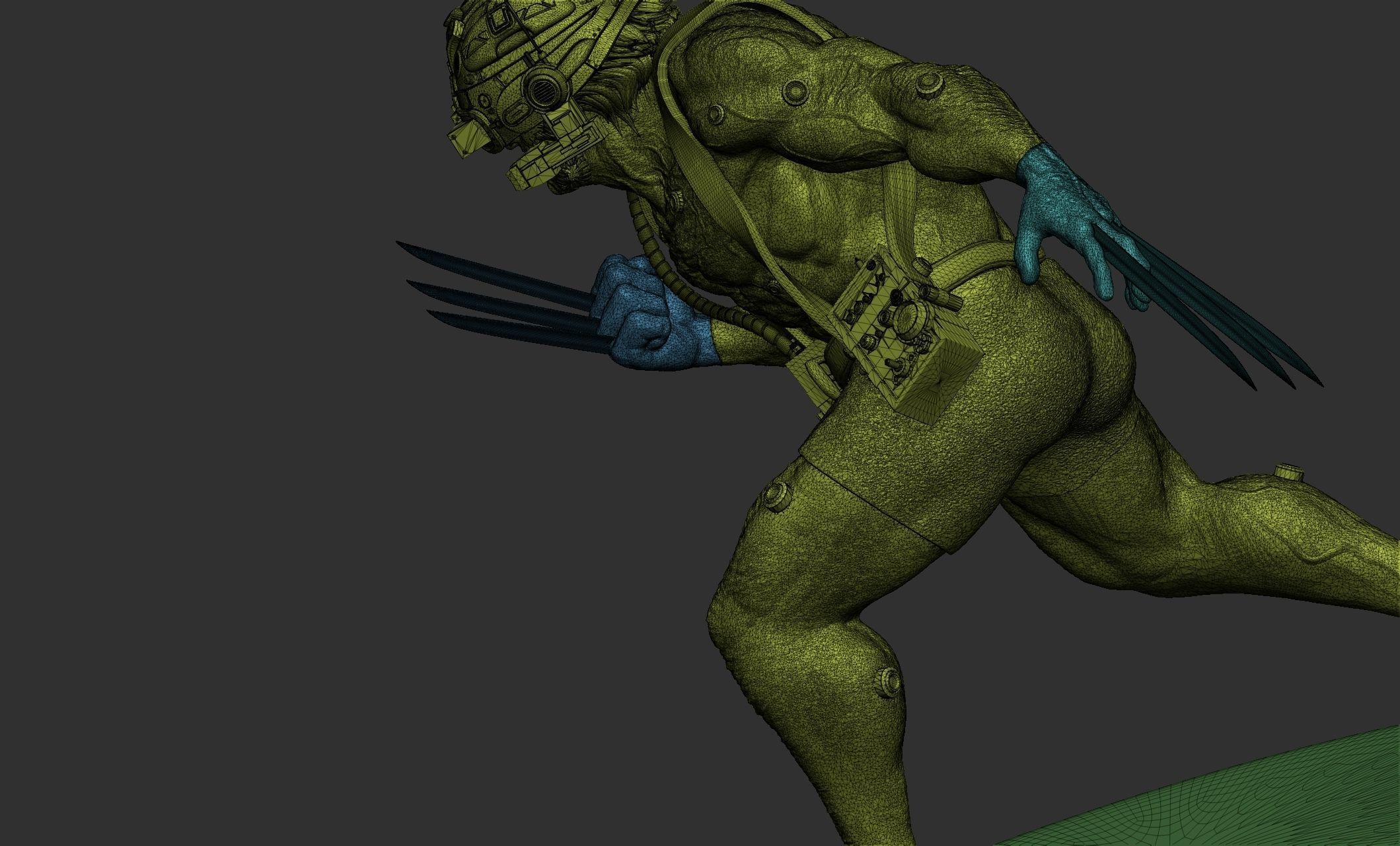 Wolverine Concept Full Body - FanArt - 3D Print ready Asset 3D print model_28