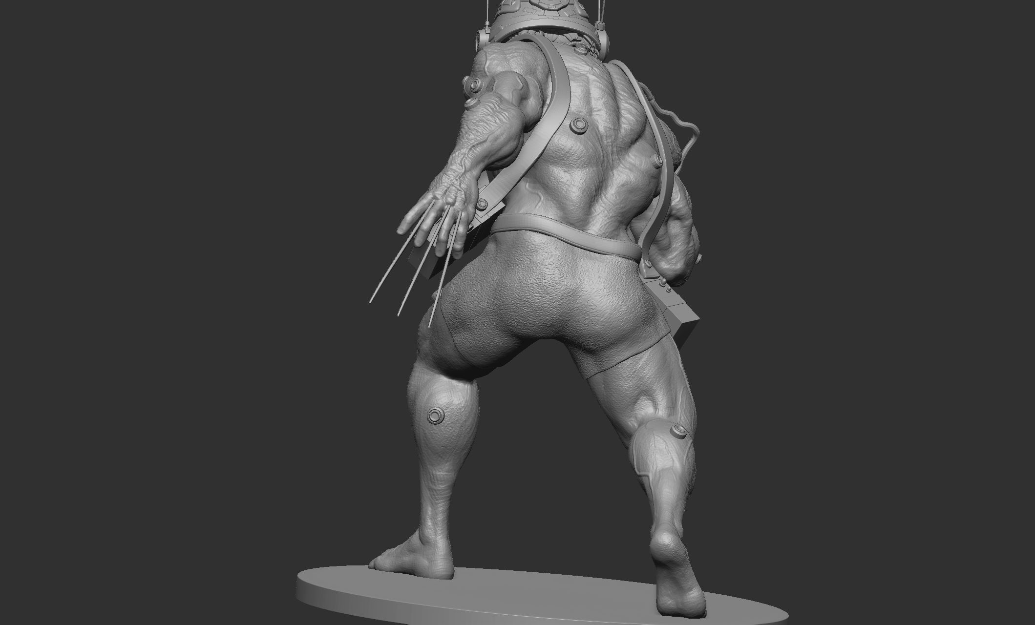 Wolverine Concept Full Body - FanArt - 3D Print ready Asset 3D print model_26
