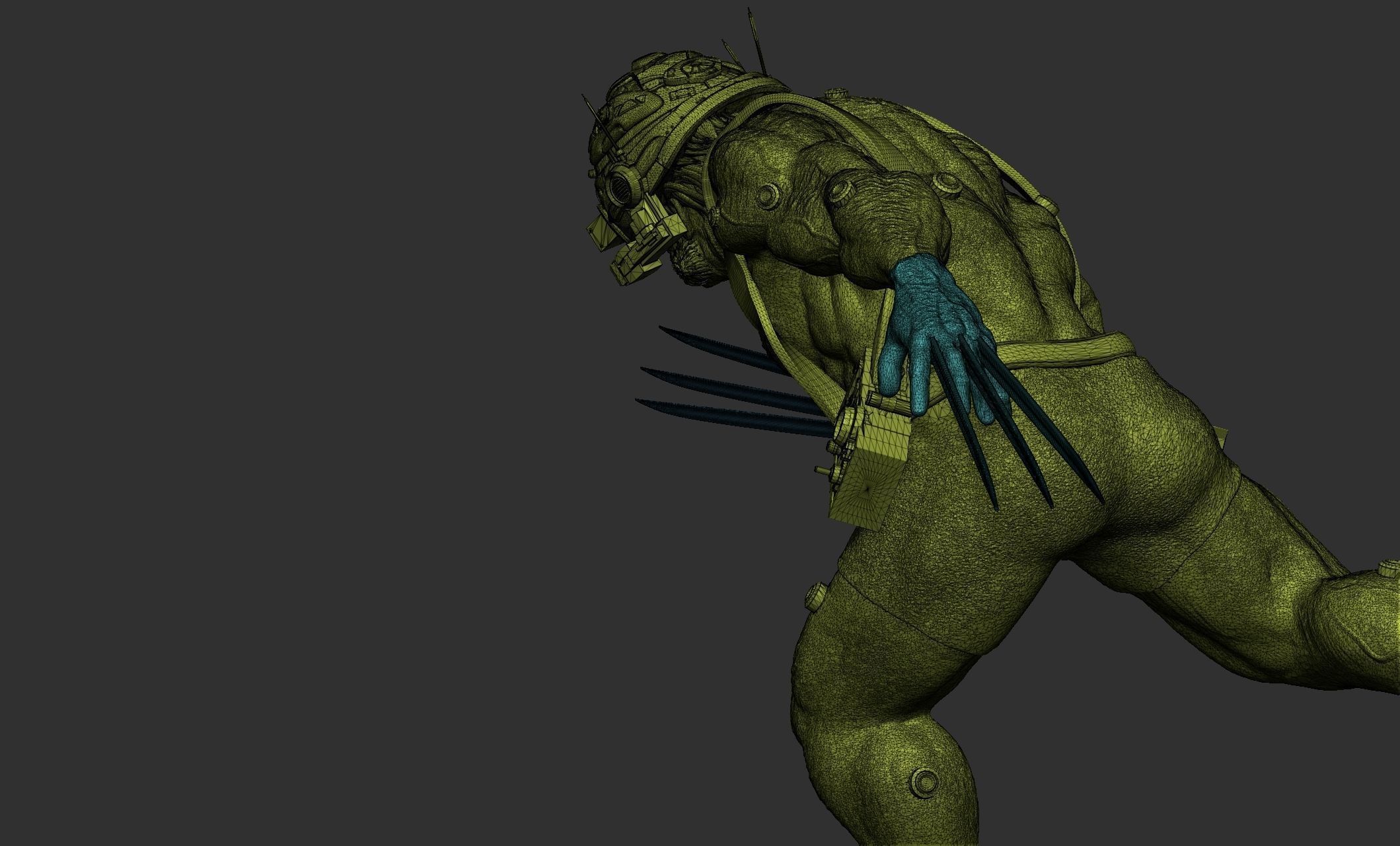 Wolverine Concept Full Body - FanArt - 3D Print ready Asset 3D print model_29