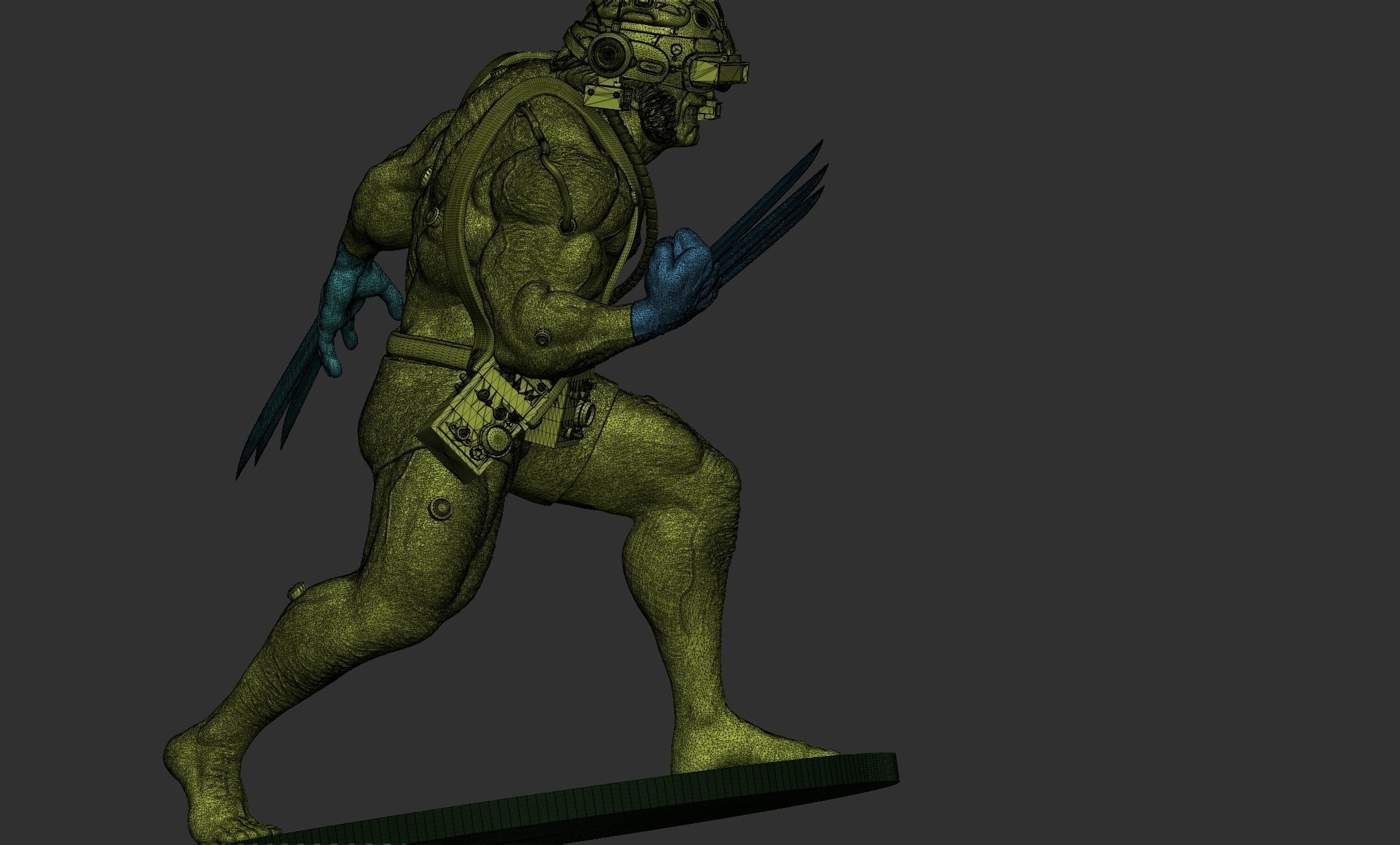 Wolverine Concept Full Body - FanArt - 3D Print ready Asset 3D print model_20