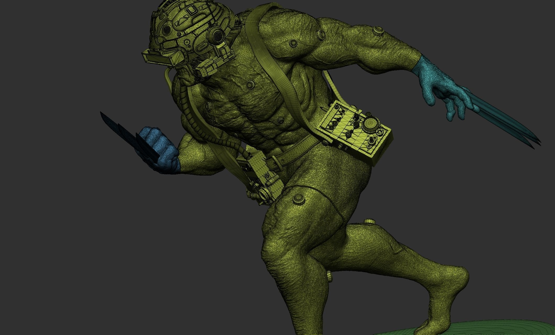 Wolverine Concept Full Body - FanArt - 3D Print ready Asset 3D print model_27