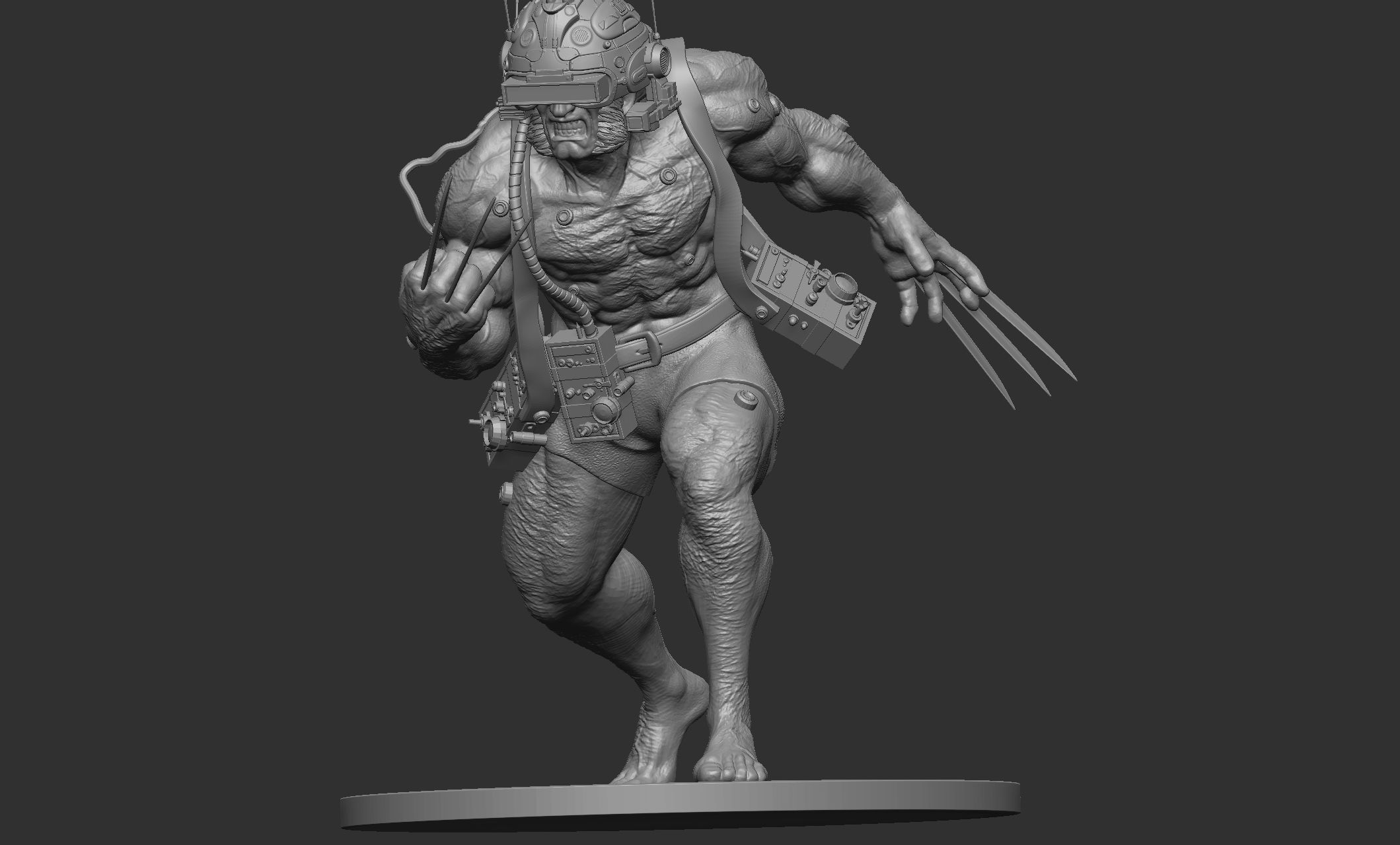 Wolverine Concept Full Body - FanArt - 3D Print ready Asset 3D print model_25